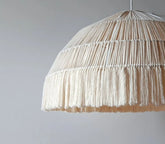 Handmade Macrame Boho light, Tassel Lamp Shade